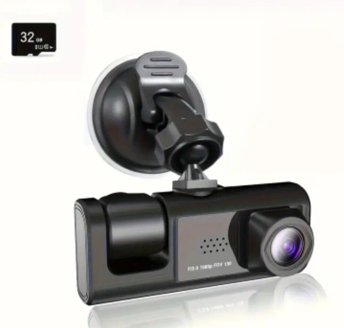 Cámara Doble para Auto con Visión Nocturna y Grabación