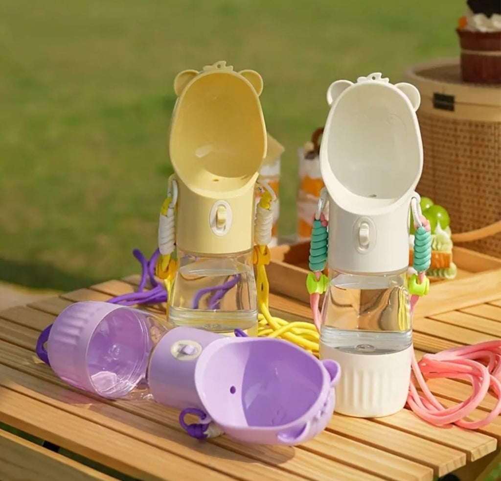 🐾 Botella Portátil de Agua para Perros – Bebedero de Viaje
